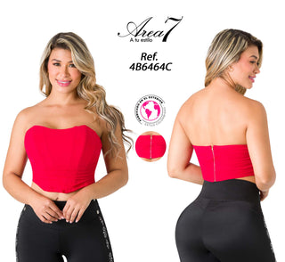 Corset Cuello Corazón 4B6464C - Rojo