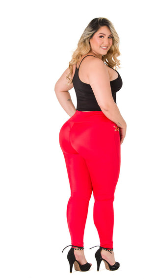 Leggings Levanta Cola Secret Love 2L862BPCP-N - Rojo