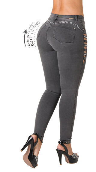 Jean LevantaCola con Detalles Brillantes Secret Love 21481PDT-B - Gris