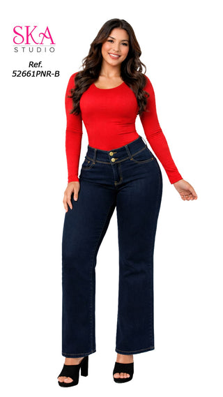 Jeans Clasico Bota Recta 52661PNR-B - Azul