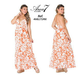Vestido Maxi Floral 4V6171MX - Estampado