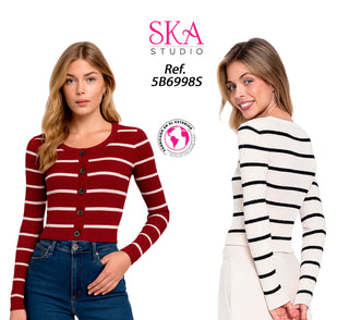 Sueter  Manga Larga 5B6998S - Vinotinto