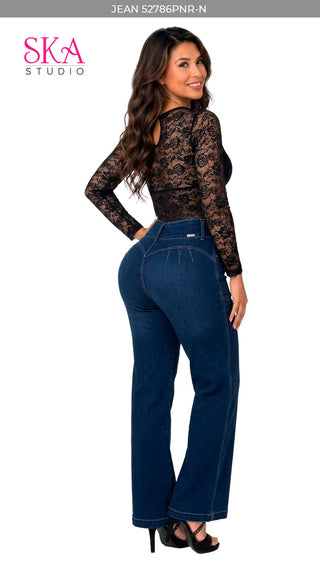 Jeans Bota Recta 52786PNR-N - Azul