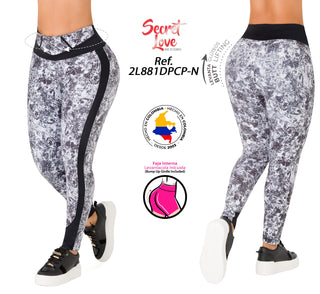 Leggings Levanta Cola Secret Love 2L881DPCP-N - Estampado
