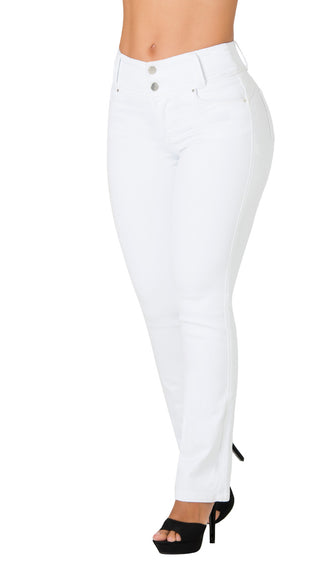 Jeans Levantacola 52667PNR-B - Blanco