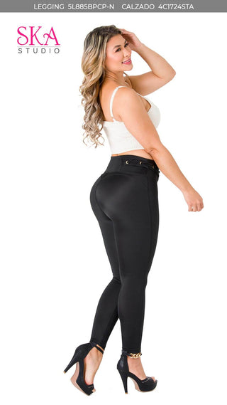 Leggings Levanta Cola Ska 5L885BPCP-N - Negro