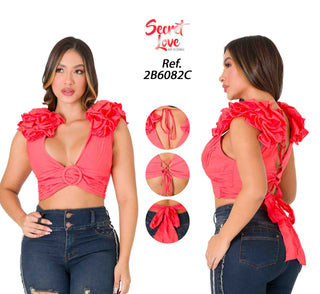 Crop Top 2B6082C - Coral