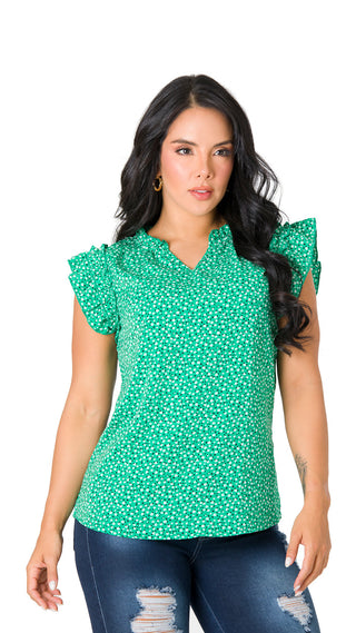 Blusa Cuello Neru 4B6145B - Estampado