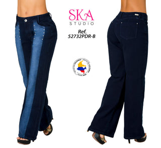 Jeans Rigido Bota Recta 52732PDR-B - Azul Oscuro