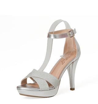 Sandalias de Tacón Alto 4C2140STA - Plata