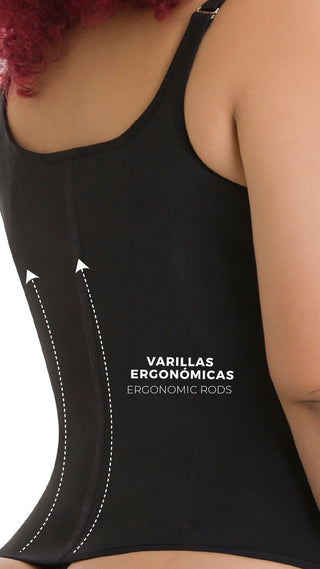 Chaleco Clasico Con 3 Filas De Ganchos 5F100CL-N - Negro