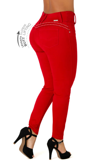 Jean Skinny Tiro Alto Stretch 40160P-B