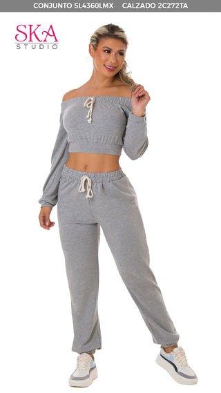 Conjunto 2 Piezas 5L4360LMX - Gris Claro