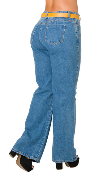 Jeans Rigido 52711DPDR-B - Azul Medio