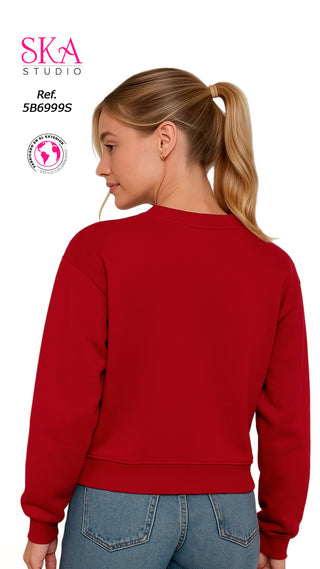 Sueter Manga Larga 5B6999S - Rojo