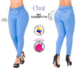 Leggings Levanta Cola CHNT 7L838BPCT-N - Azul