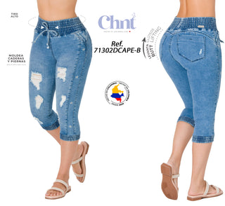 Capris Levanta Cola CHNT 71302DCAPE-B - Azul Medio