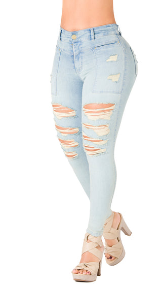 Jean LevantaCola Skinny CHNT 71360DPDP-B - Azul Claro