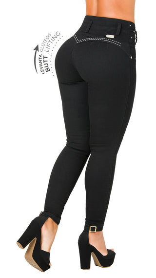 Jeans Talle Alto 71428TAT-N - Negro