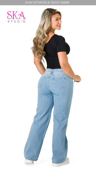 Jeans Cargo 52710PDR-B - Azul Claro