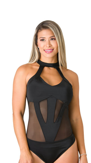 Body Cuello Halter 5BB878 - Negro