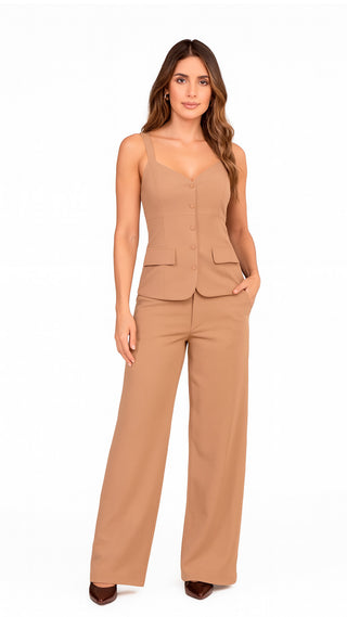 Conjunto Pantalon 5V6955LMX - Cafe