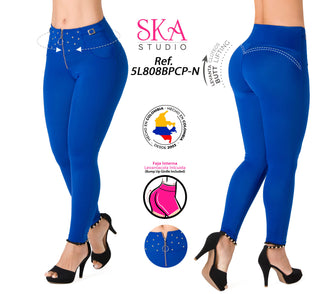 Leggings Levanta Cola Ska 5L808BPCP-N - Azul