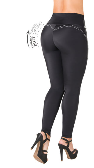 Leggings LevantaCola Pretina Control Area7 4L861BPCP-N - Negro