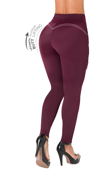 Leggings LevantaCola Area7 4L860BPCT-N - Vinotinto