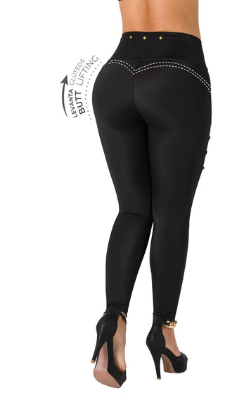 Leggings Levanta Cola Area7 4L894BPCP-N - Negro