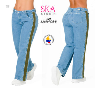 Jeans Rigido 52699PDR-B - Azul Medio