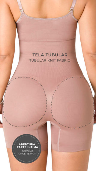 Faja Enterizo Short Seamless 5F354ESH - Negro