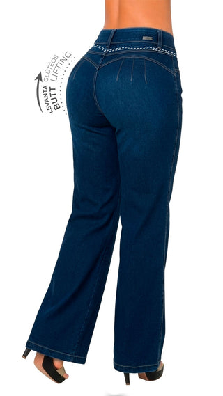 Jeans Bota Recta 52786PNR-N - Azul