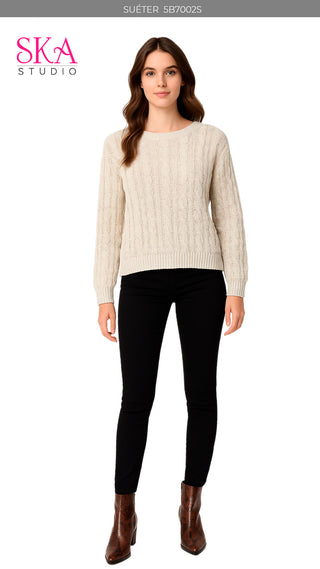 Sueter Cuello Redondo 5B7002S - Camel