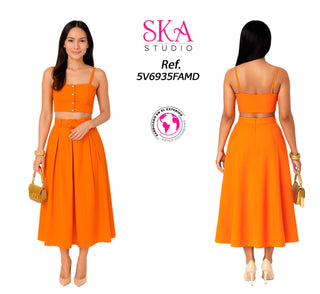 Conjunto Falda 5V6935FAMD - Naranja