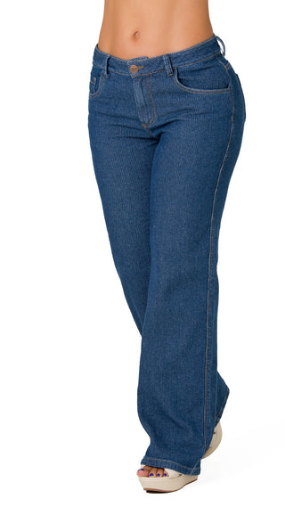 Jeans Rigido 52708PDR-B - Azul Medio