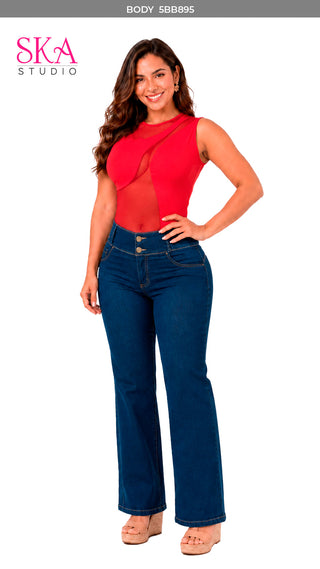 Body Cuello Redondo 5BB895 - Rojo