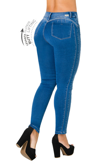  Jeans Levantacola  52715PDP-B	 - Azul Medio