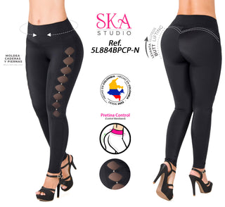 Leggings Levanta Cola Ska 5L884BPCP-N - Negro