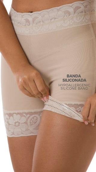 Faja Short Levantacola 5F127SH - Beige