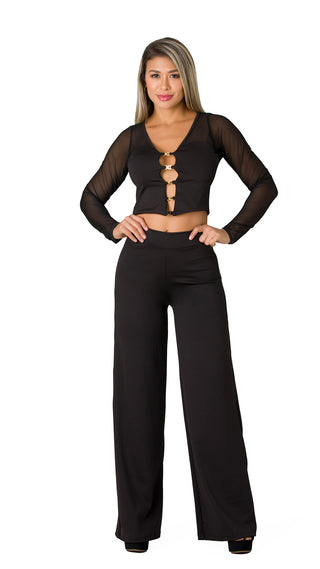 Conjunto Manga Larga 5V7055LMX - Negro