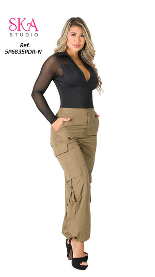 Pantalón Tipo Cargo 5P6835PDR-N - Verde