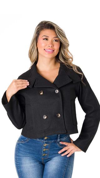 Chaqueta Elegante 5B6541CH - Negro