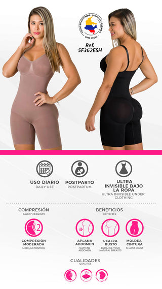 Faja Enteriza Short Ultra Control 5F362ESH - Negro