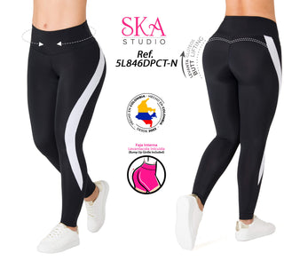 Leggings Levanta Cola Ska 5L846DPCT-N - Negro