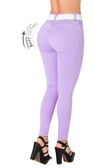 Jean Levanta Cola Skinny Ska 52554PNT-N - Lila
