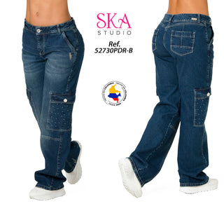 Pantalon Bota Recta 52730PDR-B	 - Azul Oscuro