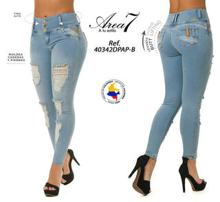 Galia Jeans Levantacola Bota Skinny 40342DPAP-B - Azul Claro