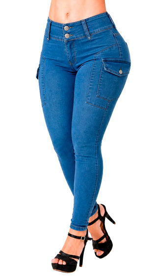 Jean Levantacola Cargo Curvy Stretch 52817PNT-N