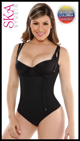 Fajas Colombianas Compresion Media 208FA-N - Negro